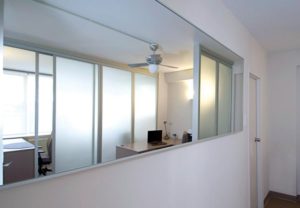 Healthcare Reception Window in Waiting Room