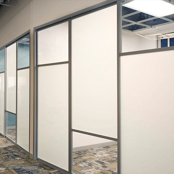 office space glass dividers