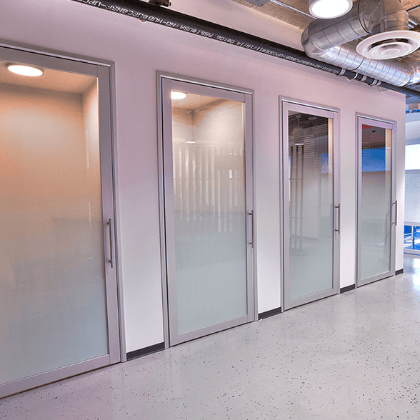 swing glass office doors