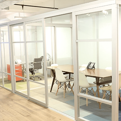 natural light through glass room dividers
