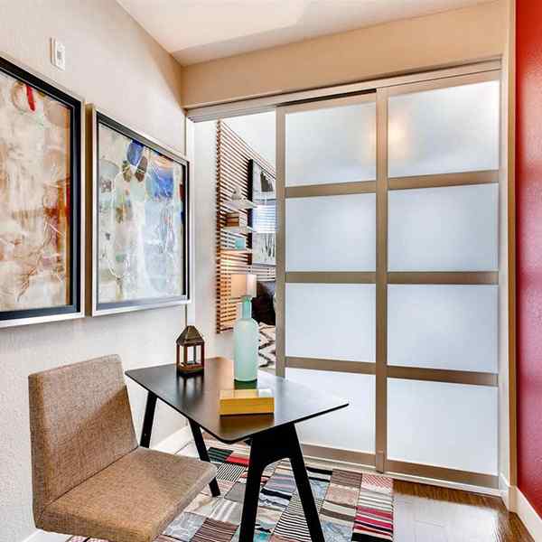 room divider 3 door frame glass home office residential