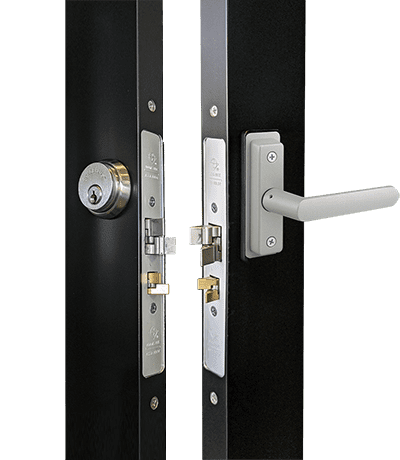 steel hawk lever electric swing doors