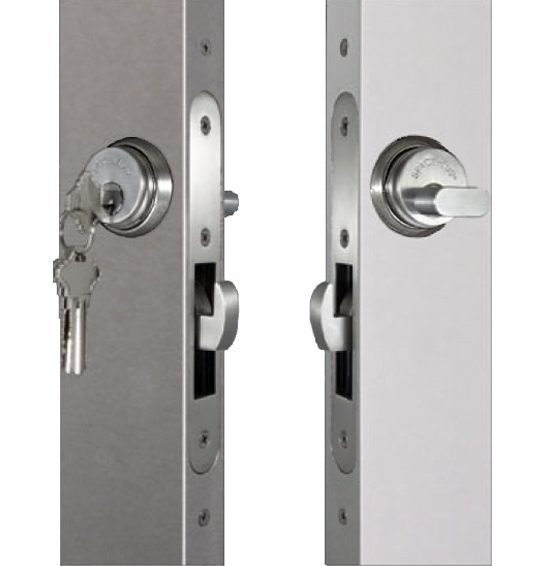 Locking latch with Mortise Key Cylinder and thumbturn