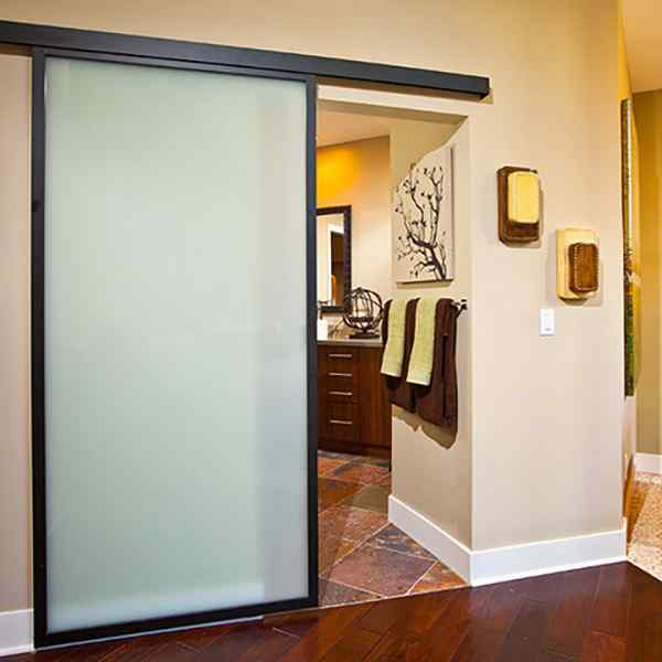 wall slide door multiunit home residential glass